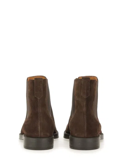 Tod's Suede Ankle Boot In Brown