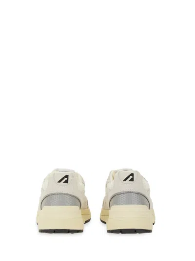 Autry Hyperway Mesh And Metallic Leather-trimmed Suede Sneakers In Multi