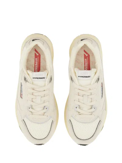 Autry Hyperway Mesh And Metallic Leather-trimmed Suede Sneakers In Multi