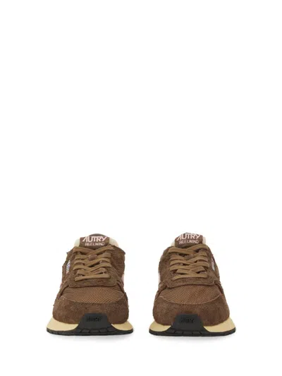 Autry Sneakers Reelwind Low In Nylon Suede And Leather Plugh And Zephyr In Brown