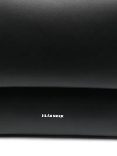 Jil Sander Small Leather Bag Adjustable Strap In Black