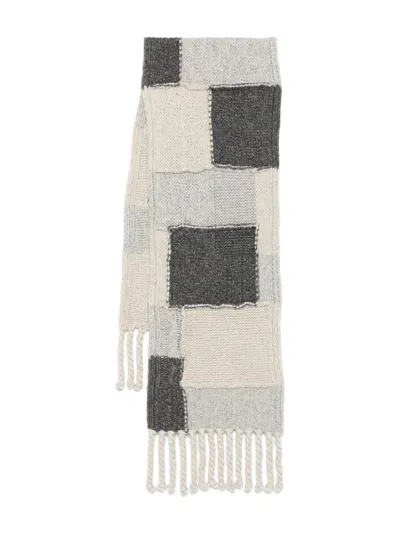 拼贴设计流苏围巾