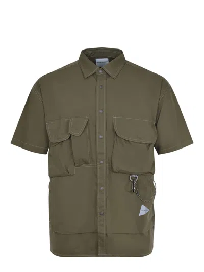 And Wander Multi Pocket" Shirt - Green In Brown