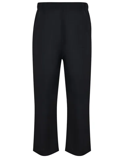 Oamc Drawstring-waist Straight-leg Trousers In Black