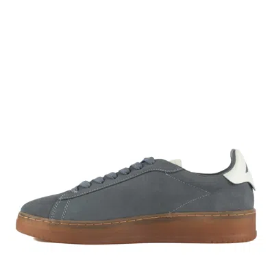 Autry Dallas Low Suede Sneakers In Ash And Marshmallow Color In Gray
