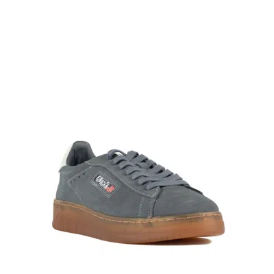 Autry Dallas Low Suede Sneakers In Ash And Marshmallow Color In Gray