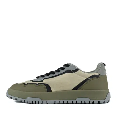 Autry Wildpace Low Nylon Ripstop And Leather Castle Wall And Titanium Sneakers In Multi