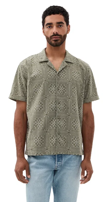 Rails Tyler Shirt Surplus Sage Squares In Multi