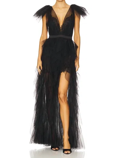 For Love & Lemons Maxine Gown In Black