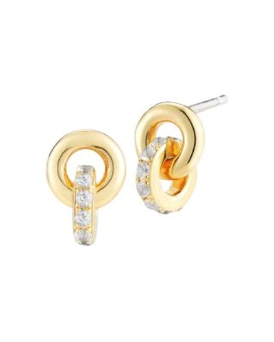 Shop Elizabeth And James Neko Stud Earrings In Gold