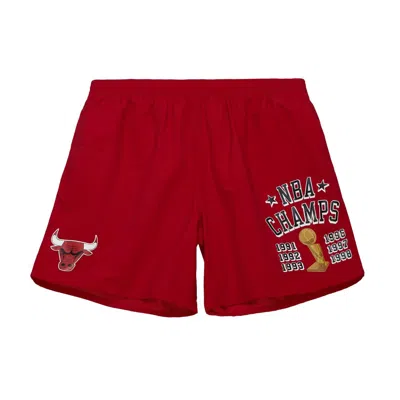 Mitchell & Ness Men's Shorts Nba Team Heritage Woven Short Hardwood Classics Chibul In Red