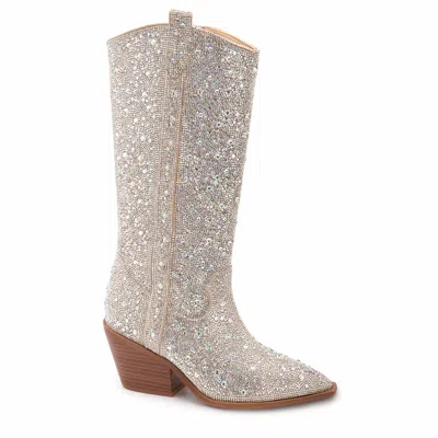 Corkys Footwear Women's Glitzy Boots In Clear Rhinestone In Multi