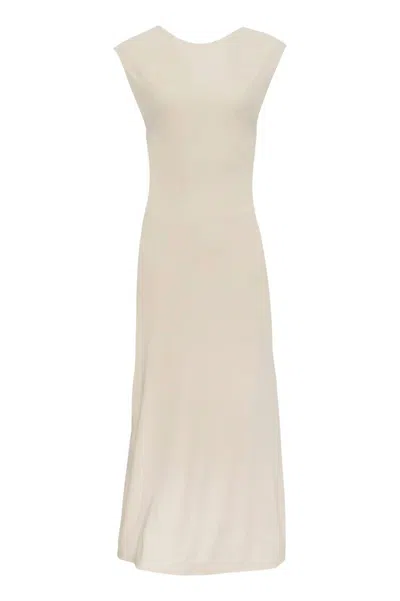 Aya Muse Women's A-line Midi Dress In Off White In Neutral