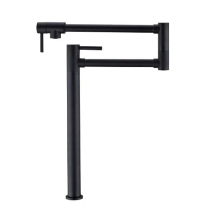 Hivvago Matte Black Pot Filler Faucet With Extension Shank For Kitchen Sink