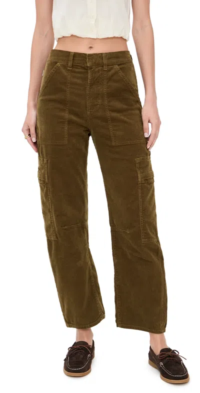 Citizen Of Humanity Marcelle Corduroy Cargo Pants Manuka In Brown