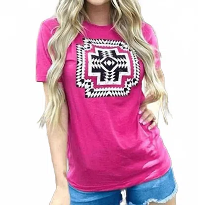 Sterling Kreek Graphic Short Sleeve T-shirt In Pink In Pink