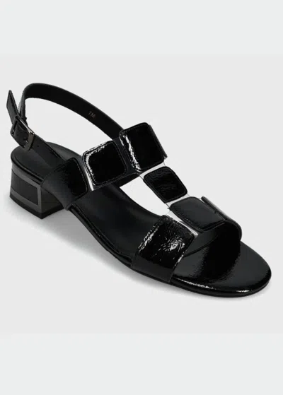 Vaneli Women's Hatty T Strap Sandal In Black Naplak In Multi