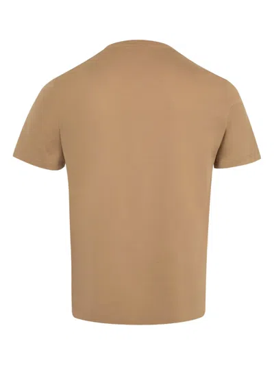 Loewe Men Lightweight Cotton T-shirt In Nude