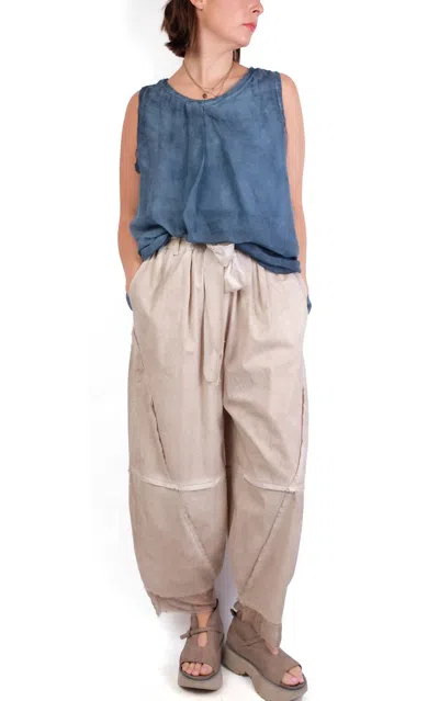 Sanctamuerte Barrel Hem Pants In Sand In Brown