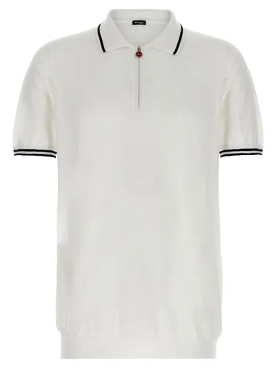 Kiton 'ciro' Polo Shirt In Gray