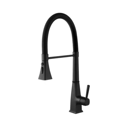 Hivvago Matte Black Kitchen Faucet With Pull Down Sprayer