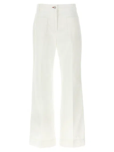 Victoria Beckham Alina Rigid Straight-leg Jeans In White