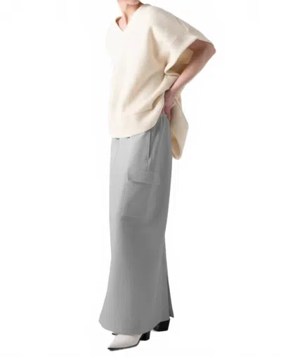 Cog The Big Smoke Khloe Long Cargo Skirt In Gray In Gray