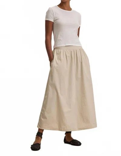 Velvet By Graham & Spencer Bella Midi Skirt In Sesame In Neutral