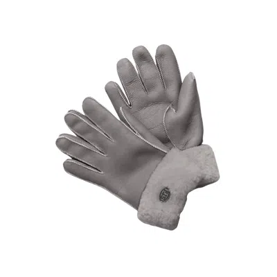 Parajumpers Shearling Gloves In Grey In Gray