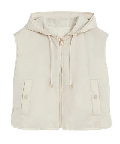 Weekend Max Mara Reversible Water-repellent Canvas Gilet In Neutral