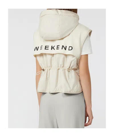 Weekend Max Mara Reversible Water-repellent Canvas Gilet In Neutral