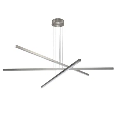 Hivvago Pendant Lighting Fixture In Silver Integrated Led