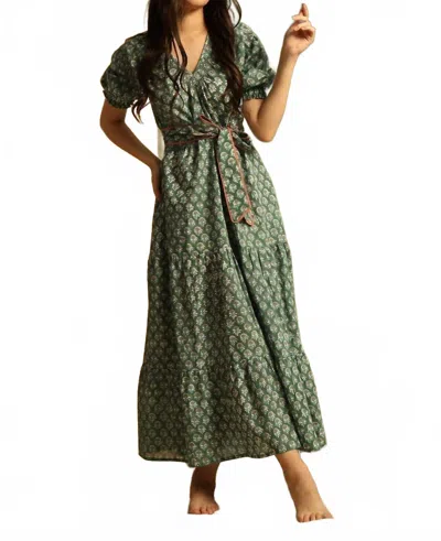 The Fox And The Mermaid Imara Maxi Dress In Green In Green