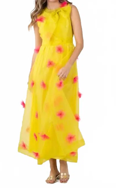 Emily Mccarthy Bella Maxi Dress In Garden Party In Gray