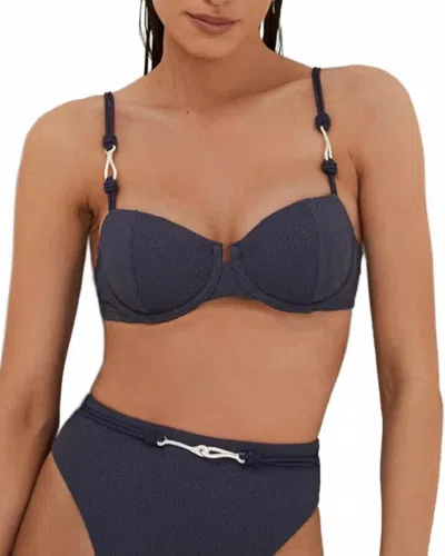 Vix Firenze Alba Nissi Bikini Top In Blue