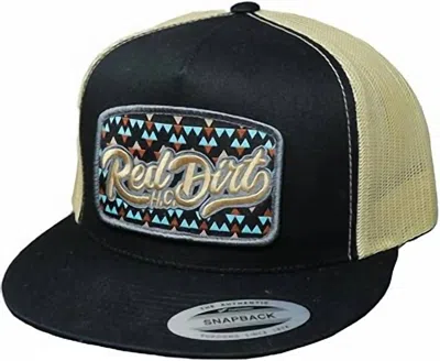 Red Dirt Hat Company Men's Gambler Adjustable Snapback Hat In Black/khaki In Multi