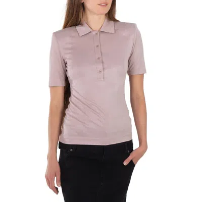 Tibi Wheat Lean Polo Shirt In Pink