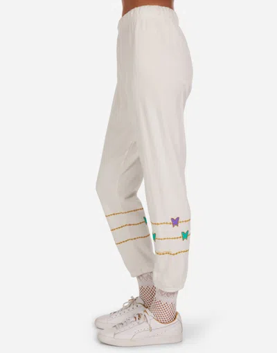 Lauren Moshi Alana Butterfly Charm Happyface In White