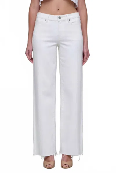 Hidden Logan Mid Rise Dad Jean In Pearl In White