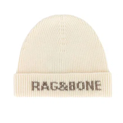 Rag & Bone Margo Beanie In Ivory In Multi