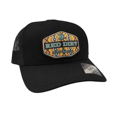 Red Dirt Hat Company Men's Free Rein Adjustable Snapback Hat In Black In Black