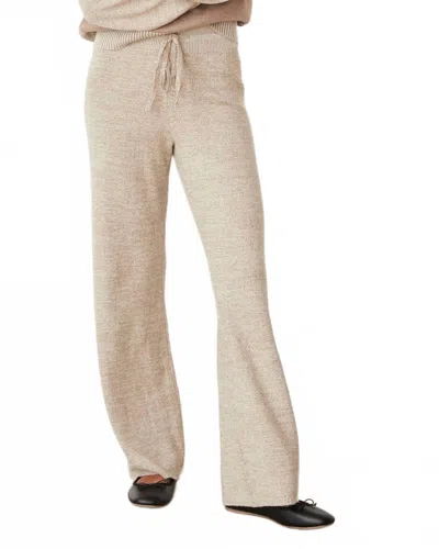 Monrow Organic Cotton Cashmere Relaxed Pant In Walnut In Neutral