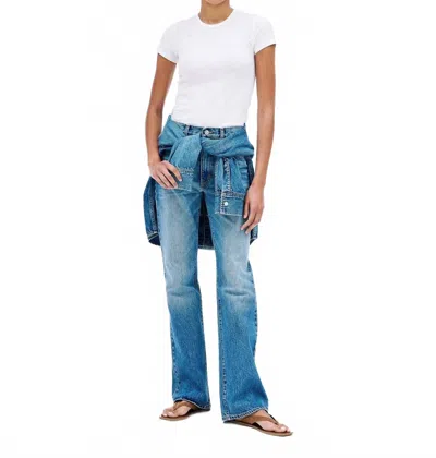 Slvrlake Women's Anita High Rise Bootcut Pant In Satisfied Mind Blue In Blue