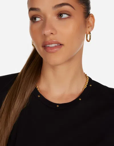 Lauren Moshi Edda Butterfly Charm Happyface In Black