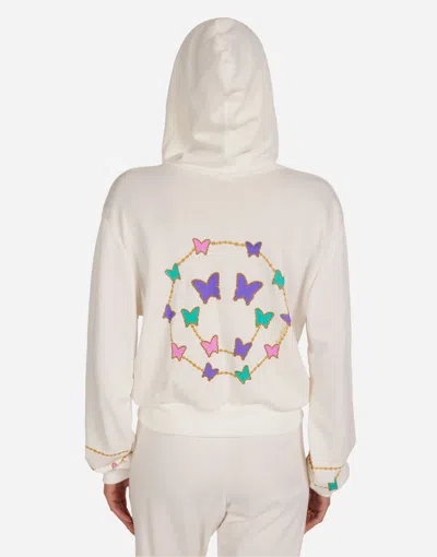 Lauren Moshi Lachelle Butterfly Charm Happyface In White