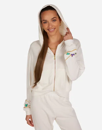 Lauren Moshi Lachelle Butterfly Charm Happyface In White