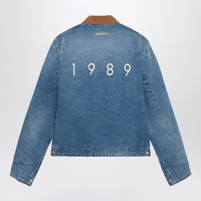 1989 Studio 1989 Denim Worker Jacket In Blue