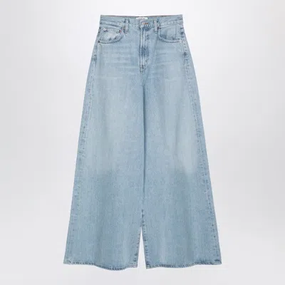 Agolde Women's Light Blue Wide Denim Jeans In Blue