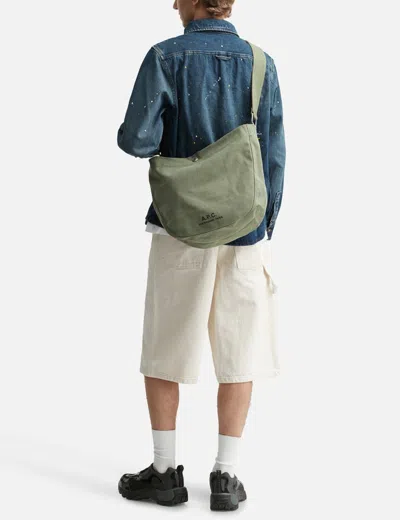 Apc Journal Satchel In Green