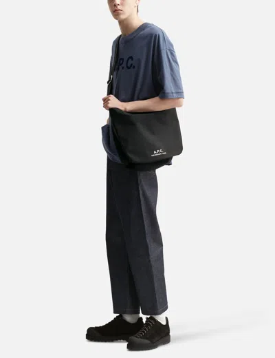 Apc A.p.c. Journal Shoulder Bag In Black